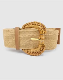 Miz Casa and Co - Rattan Plain Woven Belt