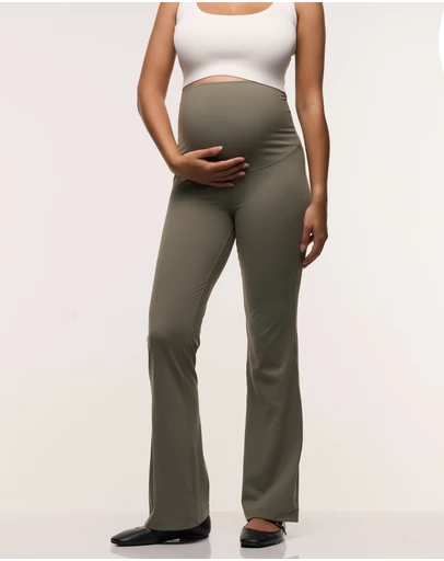 Soon Maternity - Straight Flare Overbelly Leggings