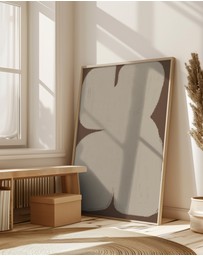 Olive et Oriel - Shape Geometric Art by The Miuus Studio Art Print