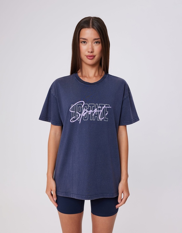 Upstate - Thrive Tee - Washed Midnight Navy