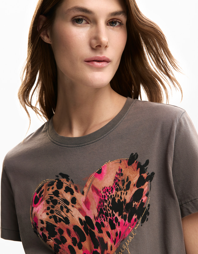 Desigual - Tiger heart T-shirt