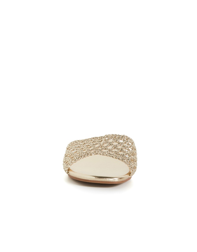 City Chic - Wide Fit Weave Flat Slide