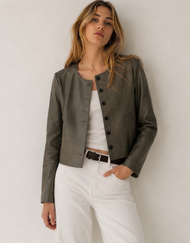 KAJA Clothing - Sienna Vintage Leather Jacket