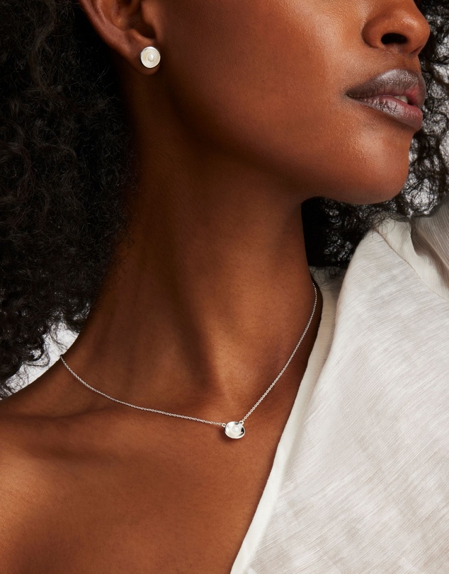 Najo - Capri Silver and Pearl Necklace