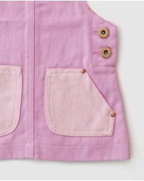WITH LOVE FOR KIDS - Hazel Denim Pinafore Dress - Babies - Kids