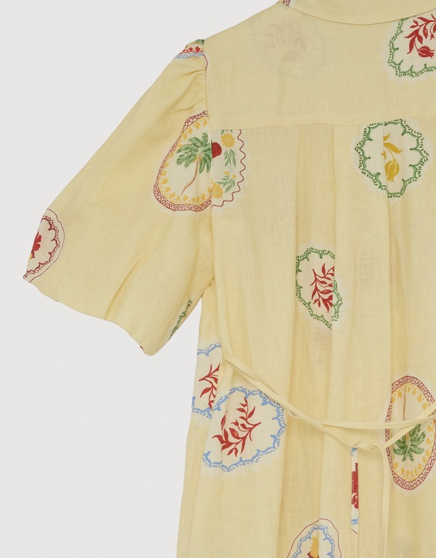 Revibe - Repaired AERE Marisol Midi Shirt Dress - AU 8