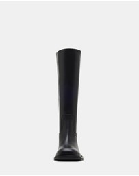 Steve Madden - Riggs Black Leather Boots
