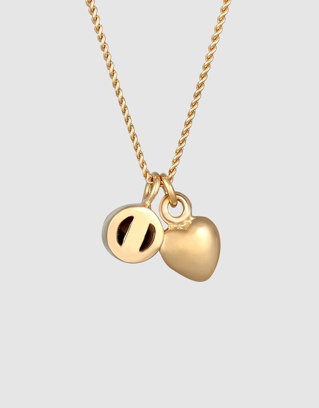 Elli Jewelry - Necklace Crystal Heart 925 Sterling Silver Gold-Plated