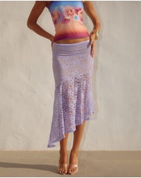 Runaway the Label - Ava Flounce Midi Skirt
