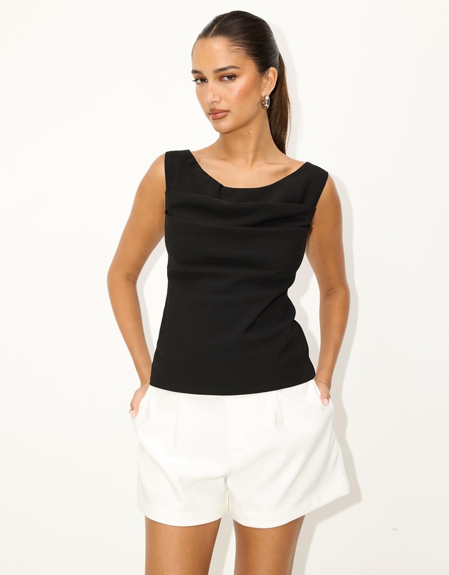 Dazie - Solene Draped Top