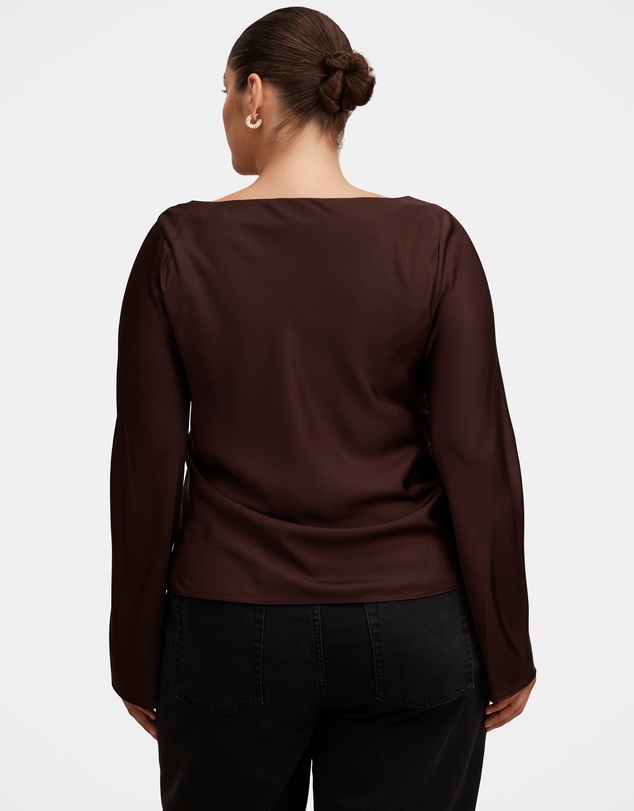 Forever New Curve - Rae Curve Boatneck Blouse