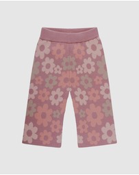 Kynd Baby - Knit Flare Pant in Bold Floral