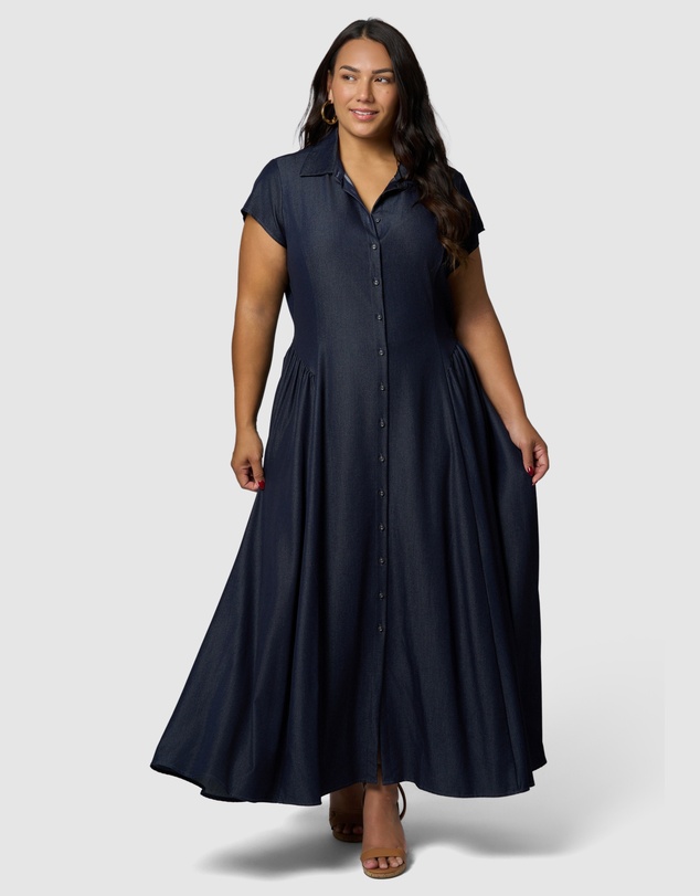 Something 4 Olivia - Paige Maxi Shirt Dress
