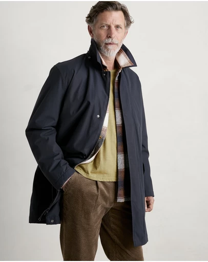 Seasalt - Seasalt Cornwall Navy Stone Wave Coat