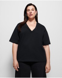 Commonry - Cotton V Neck T Shirt