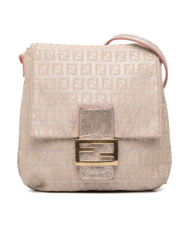 Pre-Loved by Azura Reborn - Pre-Loved Zucchino Metallic Canvas Flap Crossbody