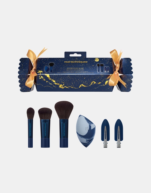 Real Techniques - STARLIGHT GIFTING - Everyday Slay Brush & Sponge Set