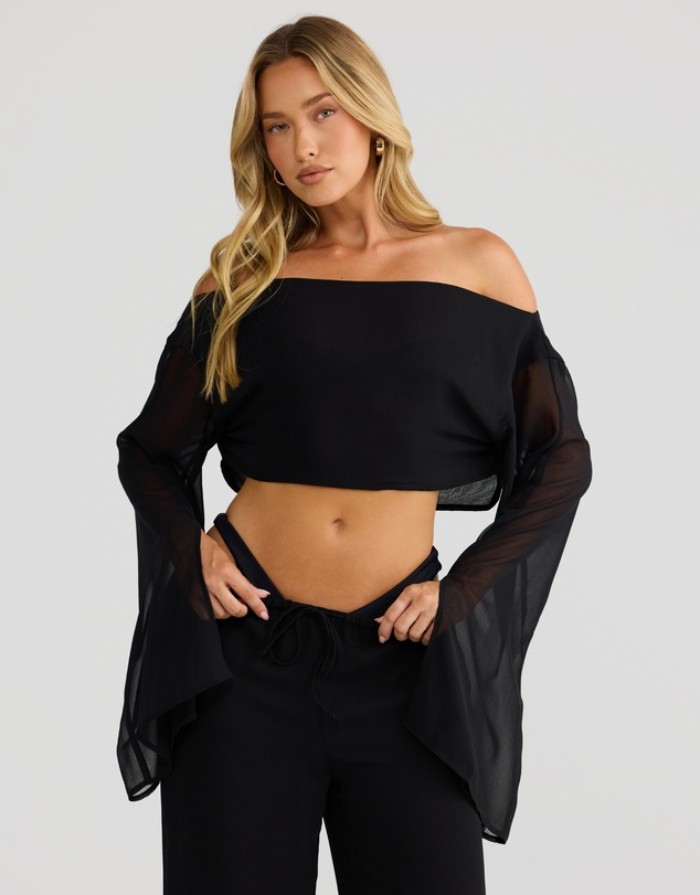 Vacay Swimwear - Bella Top Black