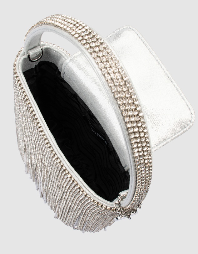 Olga Berg - Billie Crystal Fringe Bag