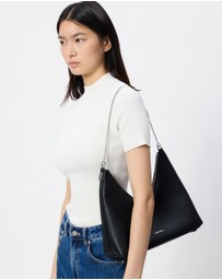 Calvin Klein - Emblem HW Pebble Top Zip Hobo