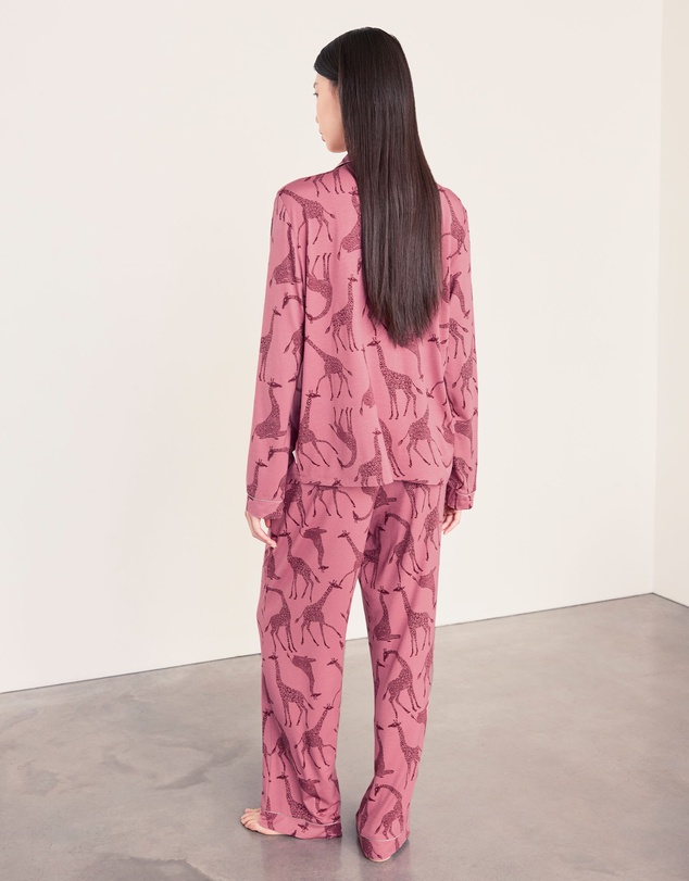 Chelsea Peers - Tencel Modal Giraffe Long Pyjama Set