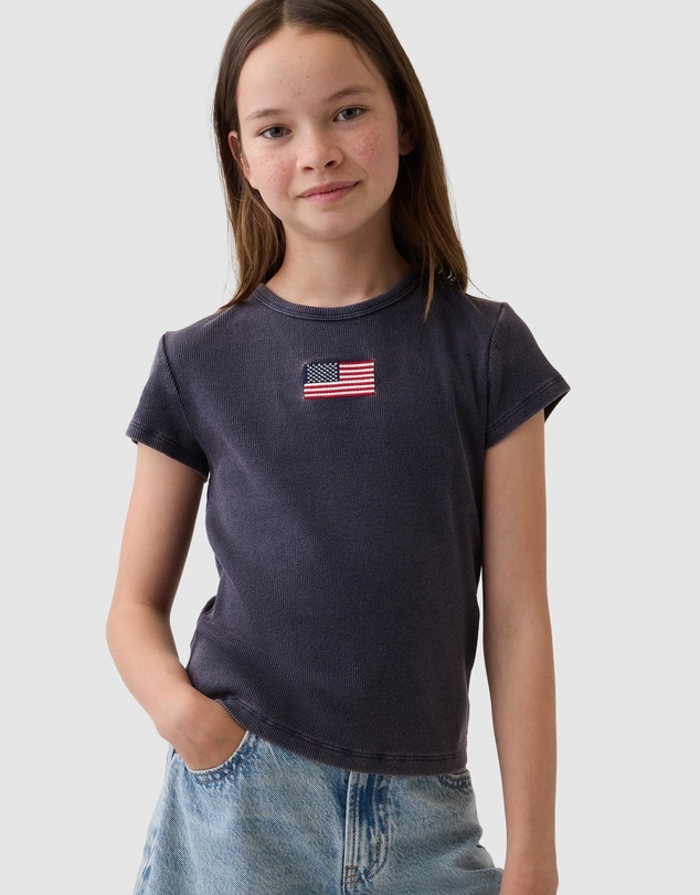 GAP - SS Perfect Rib Tee Graphic - Teens