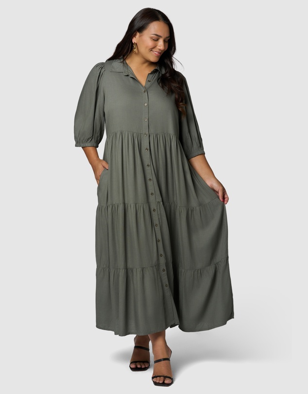 Sunday In The City - Halo Midi Shirt Dress