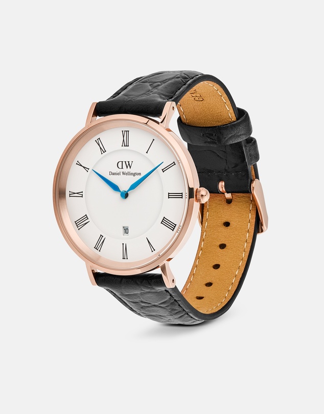 Daniel Wellington - Classic 40mm Roman Numerals Date Croc Belly