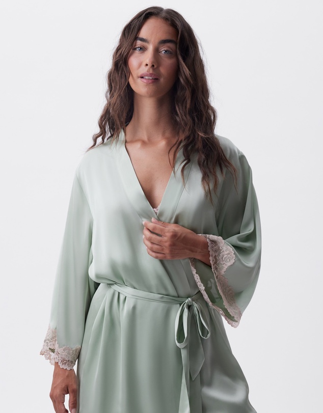 Bras N Things - Bethany Short Wrap - Light Green