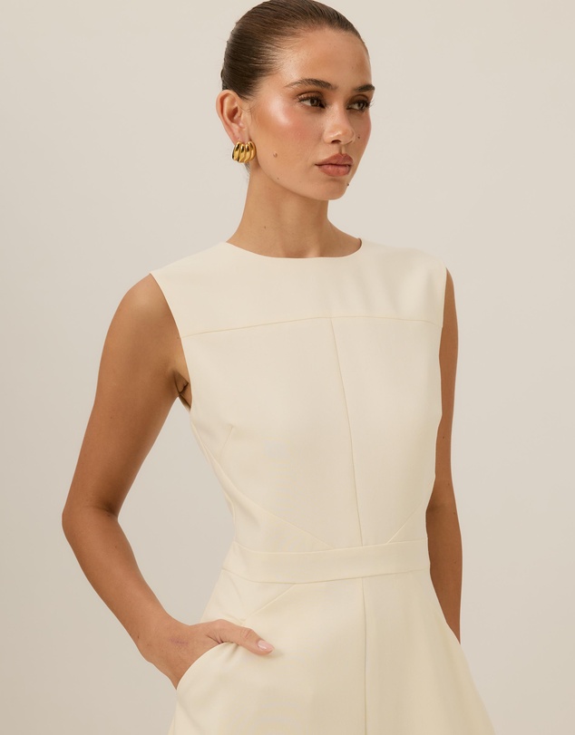 Tussah - Nora Suiting A-Line Midi Dress