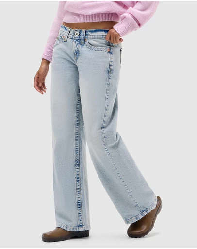 BDG By Urban Outfitters - BDG Kayla Lowrider Light Vintage Jeans