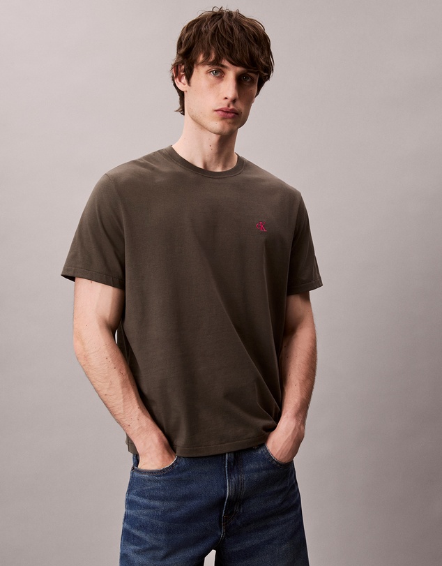 Calvin Klein Jeans - Embroidered Monogram Logo Relaxed T-Shirt