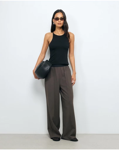 AERE - Arna elastic waist detail pant
