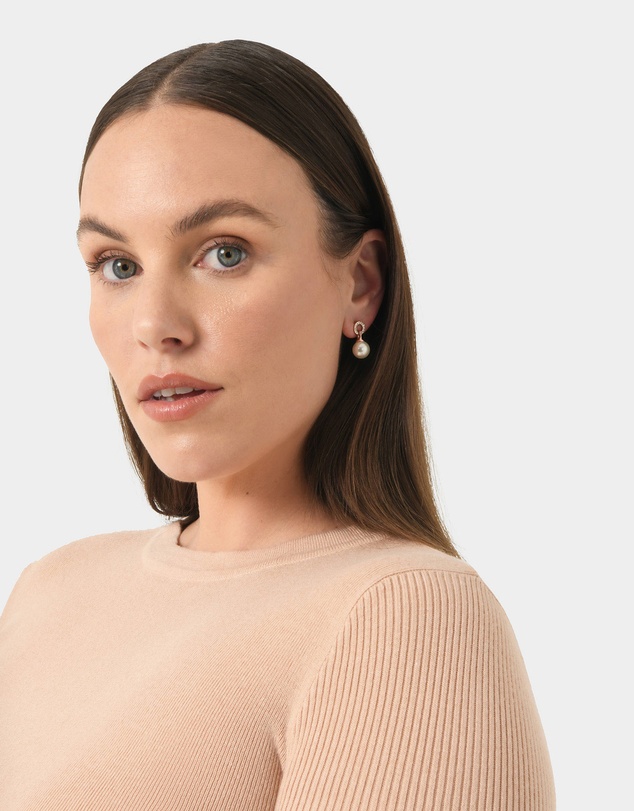 Forcast - Yvonne Rose Gold Plated Earrings
