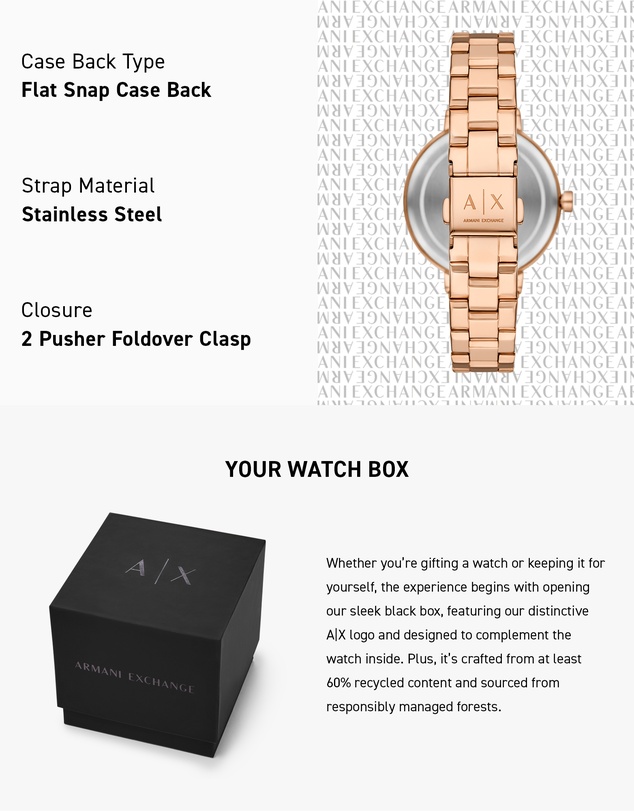 Armani Exchange - Two Tone Analogue Watch