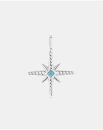 Ania Haie - Silver Turquoise and Cubic Ziconia Star Charm