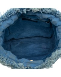 Pre-Loved by Azura Reborn - Pre-Loved Medium Quilted Denim Mood Bucket with Chain