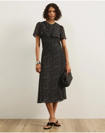 Atmos&Here - Maxine Twist Front Midi Dress