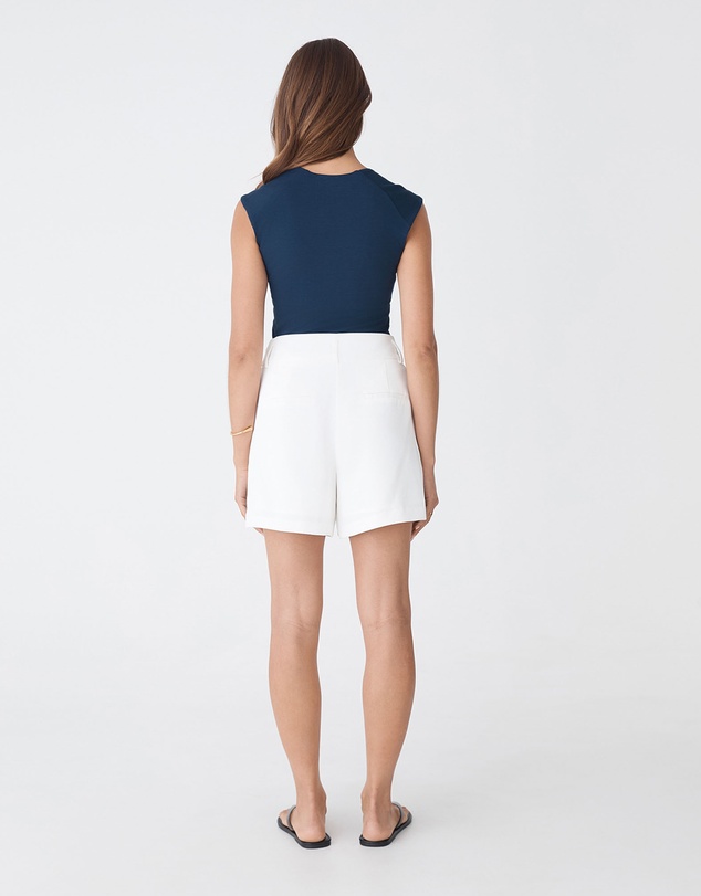 Forcast - Soho Rounded Square Neck Top