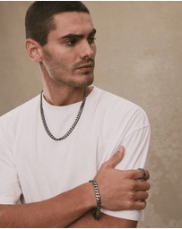 Najo - Nero Men's 8.5mm Steel Chain Necklace