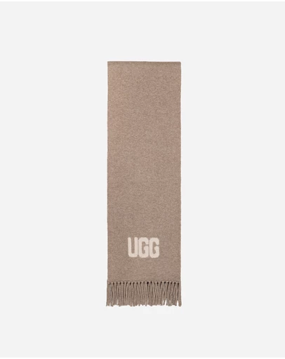 Ozwear Connection Uggs - Ugg Logo Cashmere Aus Wool Woven Scarf