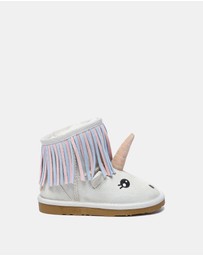 EVERAU - EverAU Ugg Unicorn Kids Plus Cow Suede Upper UGG Boots