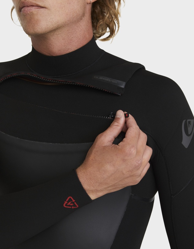 Quiksilver - Mens 4/3mm Marathon Sessions Chest Zip Wetsuit