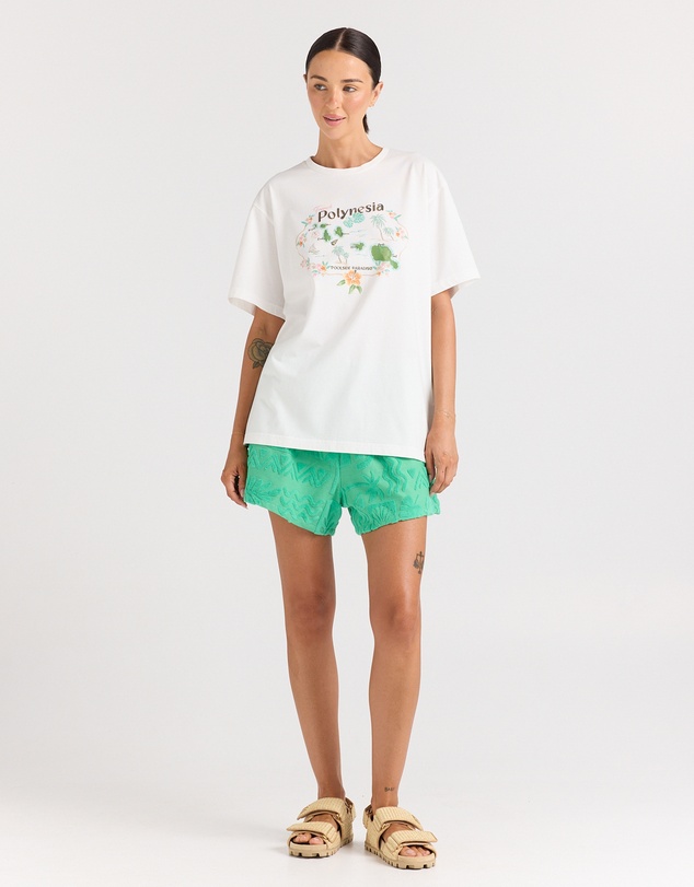 Poolside Paradiso - Isola Tee - White