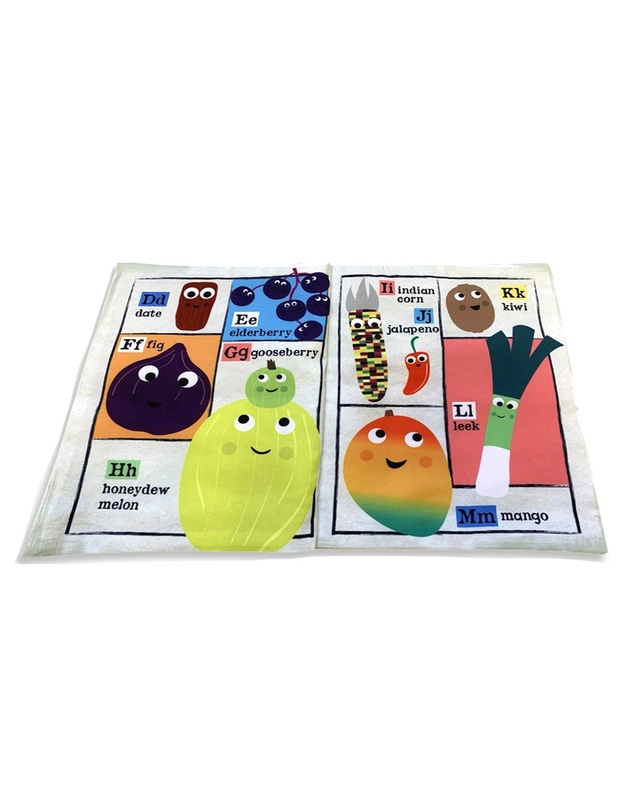 Jo and Nics Crinkly Cloth Books - Fruit & Veg