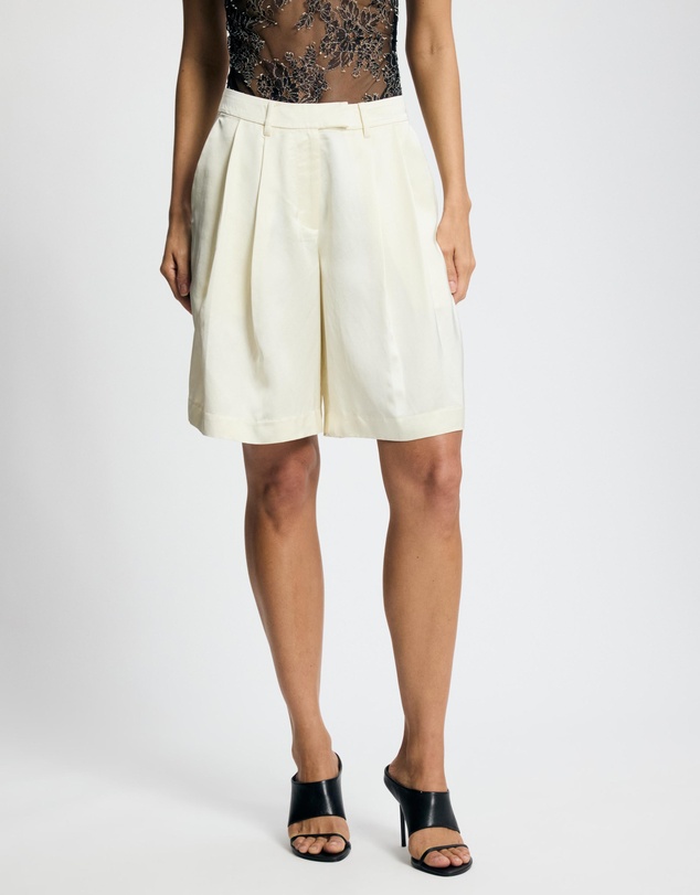 Lover - Bella Satin Tailored Shorts