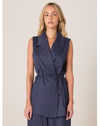 Fate + Becker - Zephyr Wrap Vest With Belt