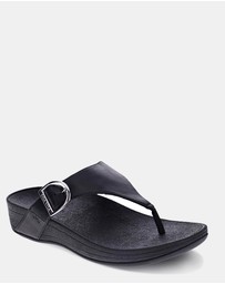 Mia Vita - Faith Toe Post Sandal - Black