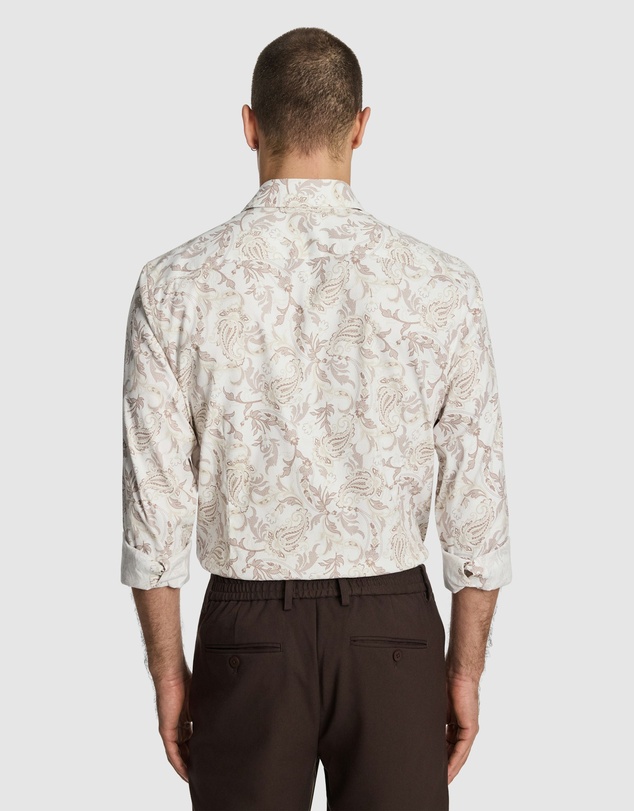 yd. - Valencia Slim Paisley Shirt