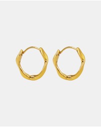 Zoe Olivia - Waterproof Muse Twist Hoop Earrings